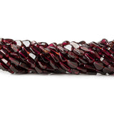 Garnet Beads Plain 5-7mm Flat Pears