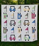 Golf Bags and Flags Quilt Pattern - PRINT PAPER VERSION