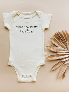 Grandpa is my Bestie Organic Baby Bodysuit by Tenth & Pine, product image 2