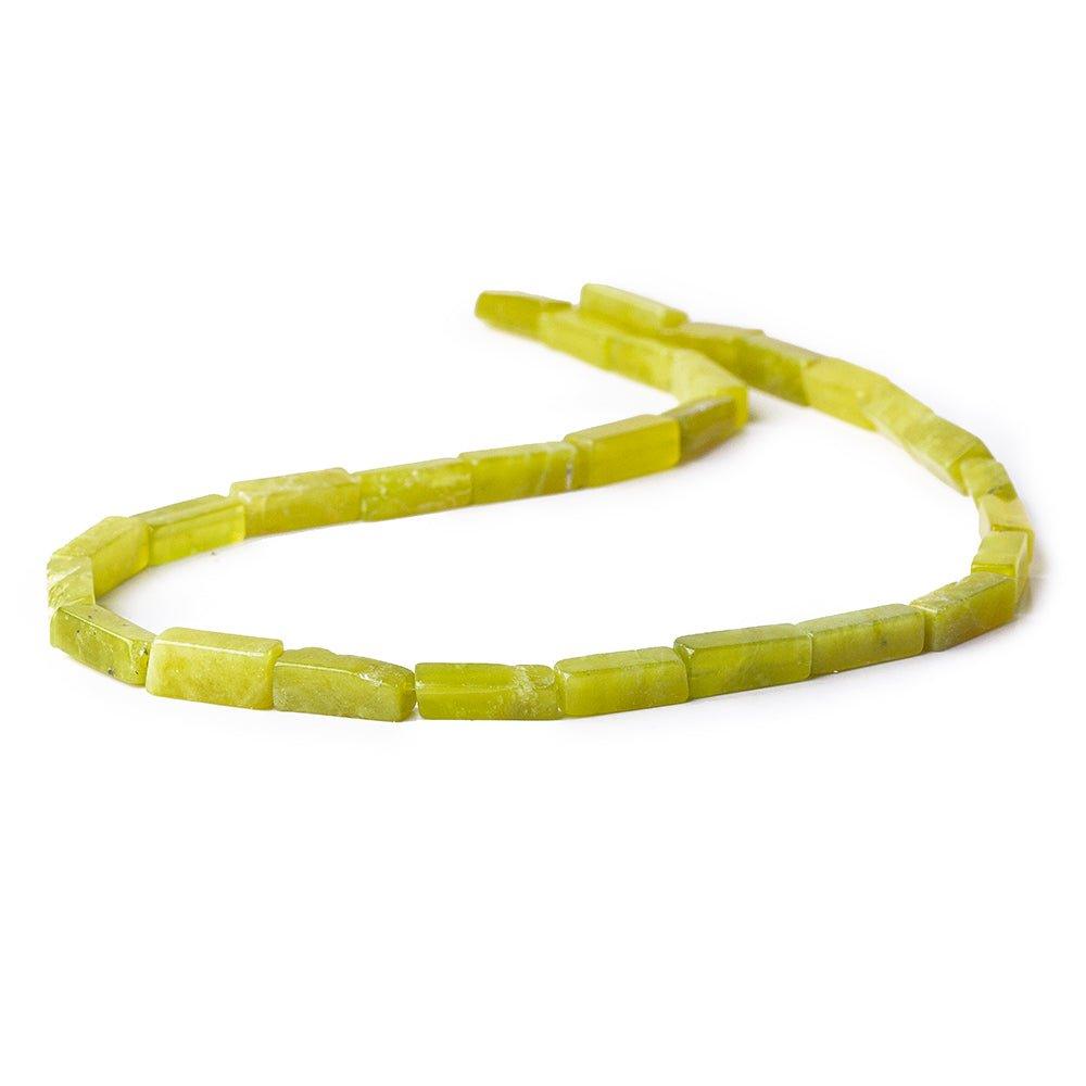 Green Serpentine Bead Plain Rectangle