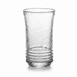 Hand-Blown Ribbed Drinking Glass