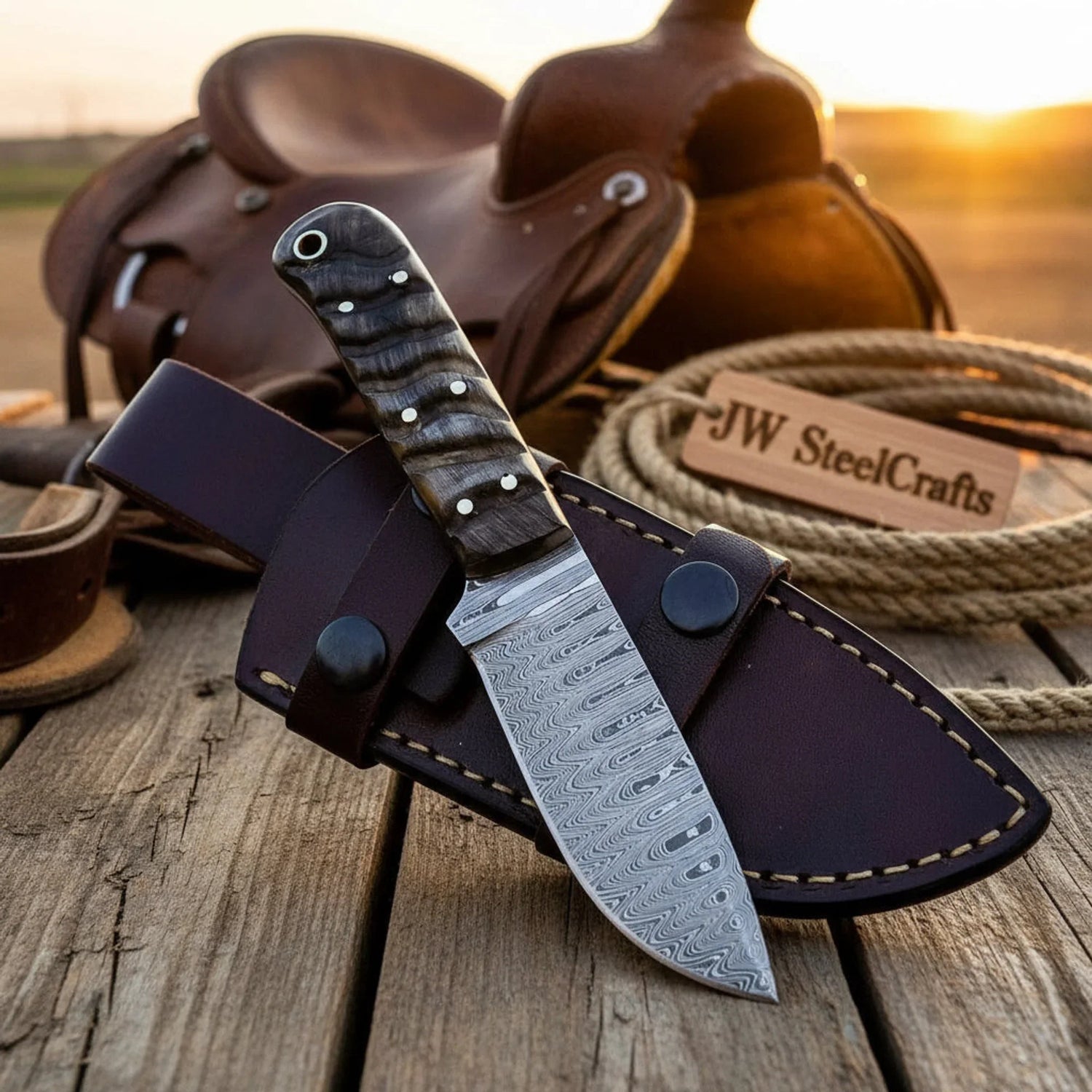 Handmade Damascus Steel Knife 7