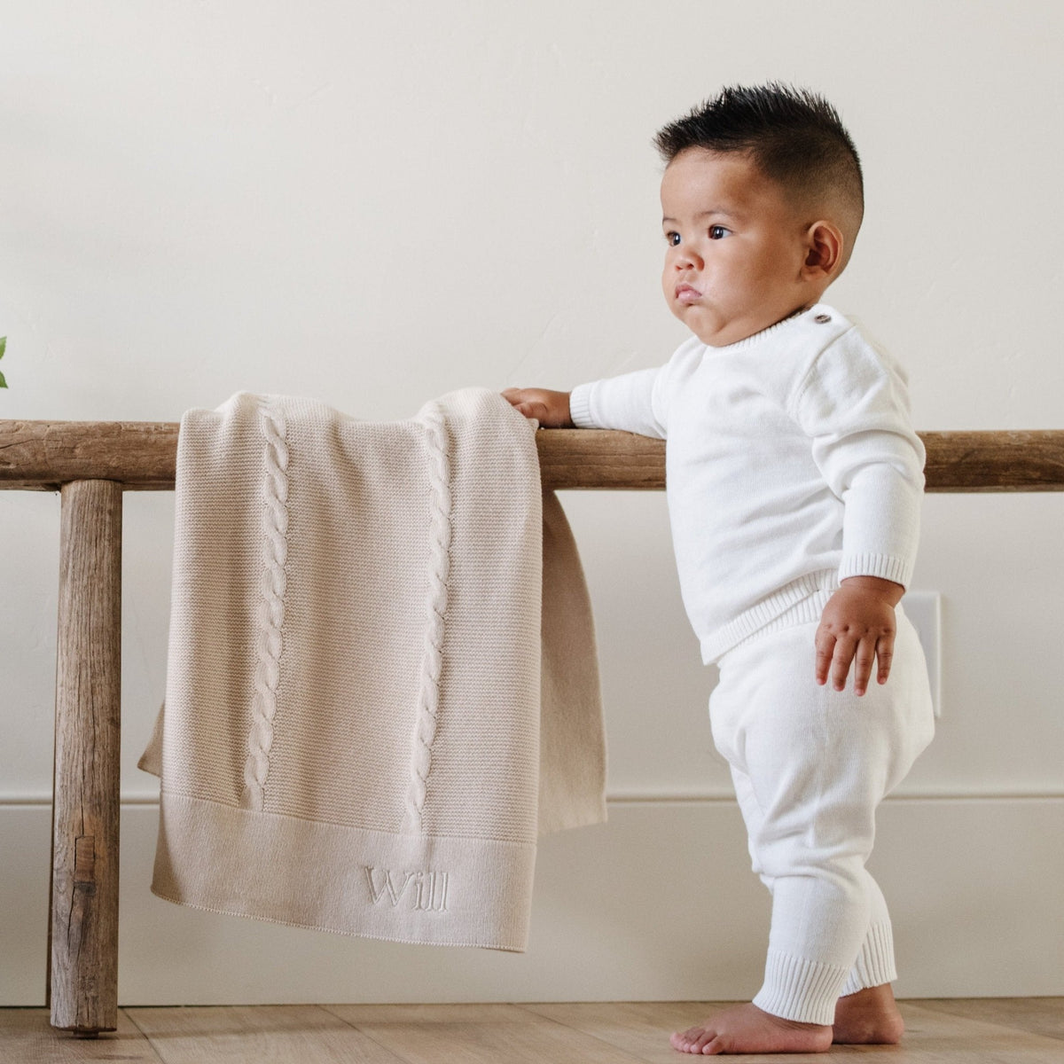 Heirloom Cotton Knit Receiving Blankets by Saranoni, product image 6