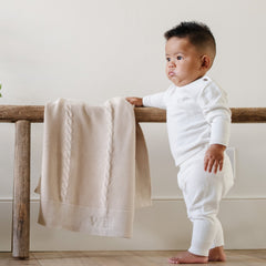 Heirloom Cotton Knit Receiving Blankets by Saranoni, product image 6