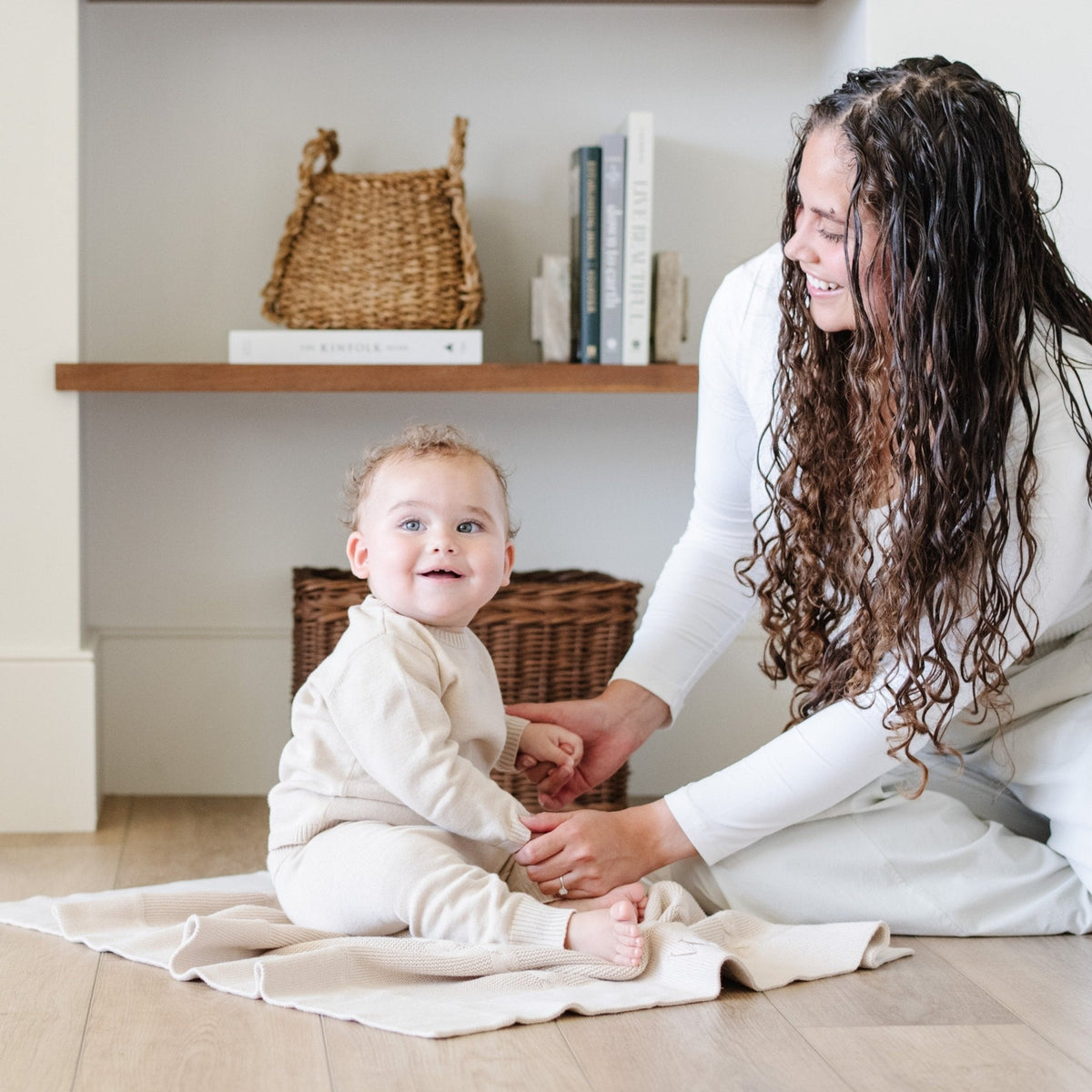 Heirloom Cotton Knit Receiving Blankets by Saranoni, product image 8