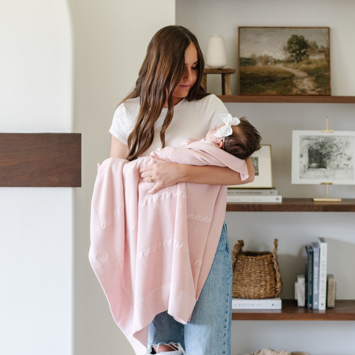 Heirloom Cotton Knit Receiving Blankets by Saranoni, product image 9