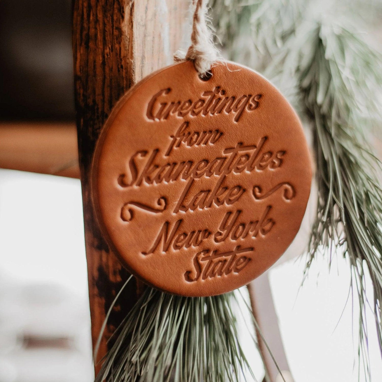 Leather Ornament  - USA Made