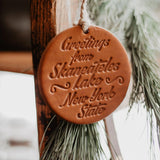Leather Ornament  - USA Made