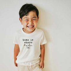 Home is Where Dada Is Organic Kids T-shirt by Tenth & Pine, product image 6
