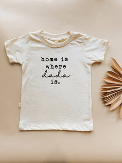 Home is Where Dada Is Organic Kids T-shirt by Tenth & Pine, product image 2