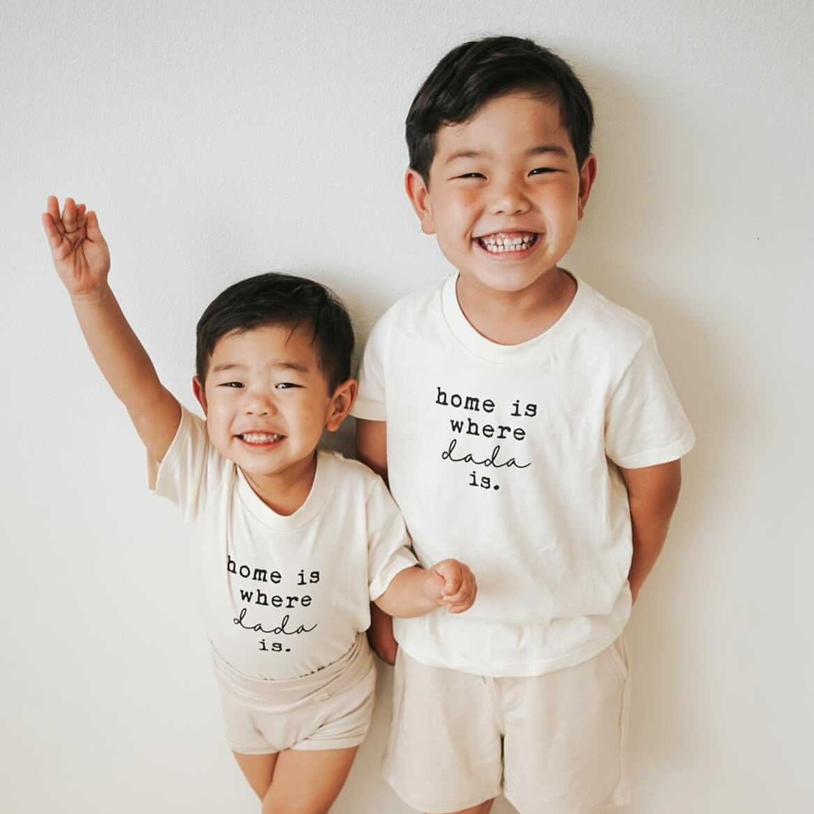 Home is Where Dada Is Organic Kids T-shirt by Tenth & Pine, product image 5
