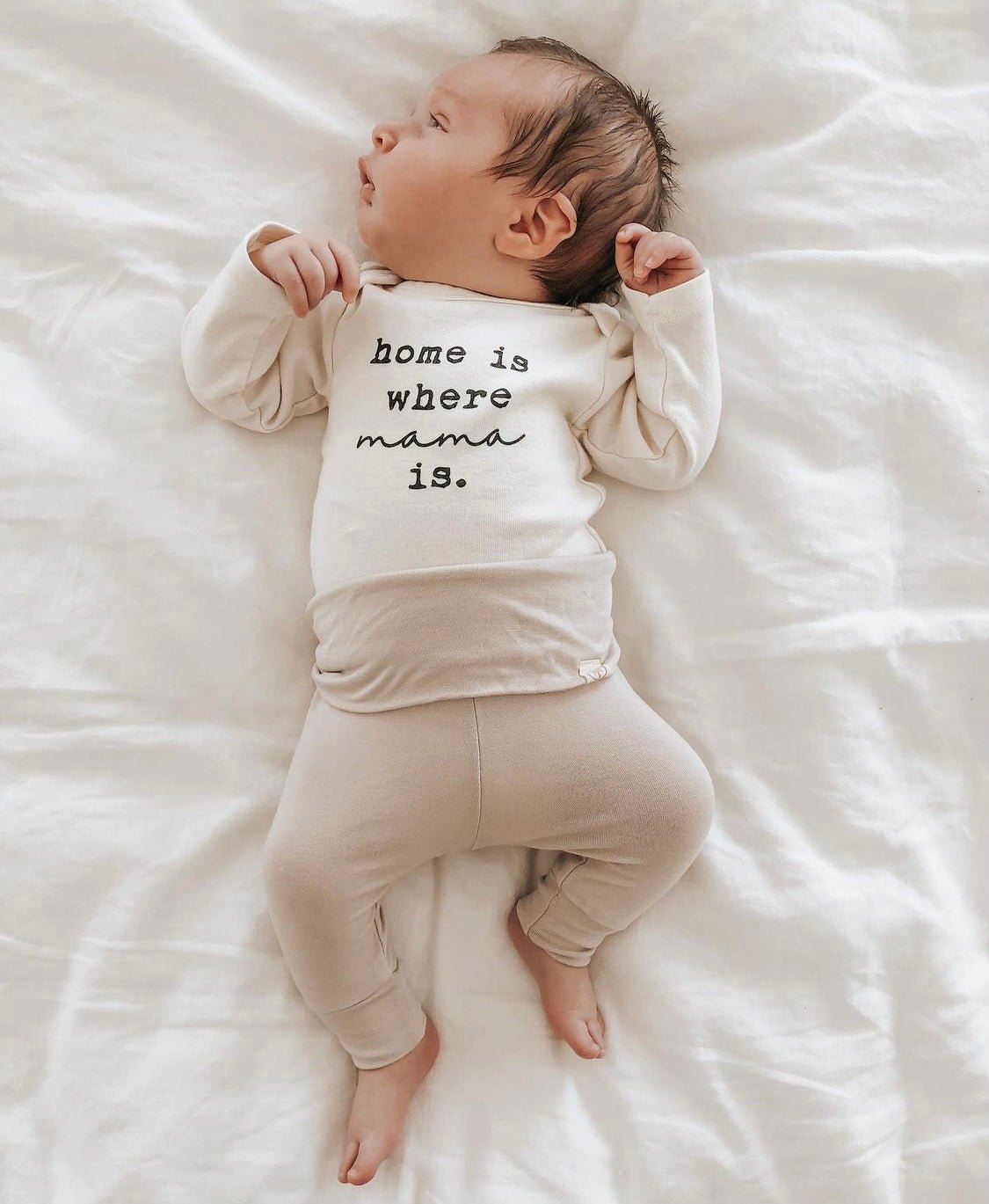 Home is Where Mama is Organic Bodysuit Long Sleeve by Tenth & Pine, product image 3