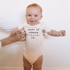 Home is Where Mama is Organic Baby Bodysuit by Tenth & Pine, product image 4