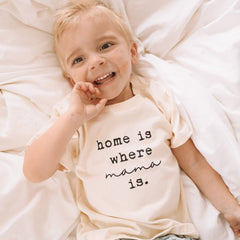Home is Where Mama Is Organic Kids T-shirt by Tenth & Pine, product image 3