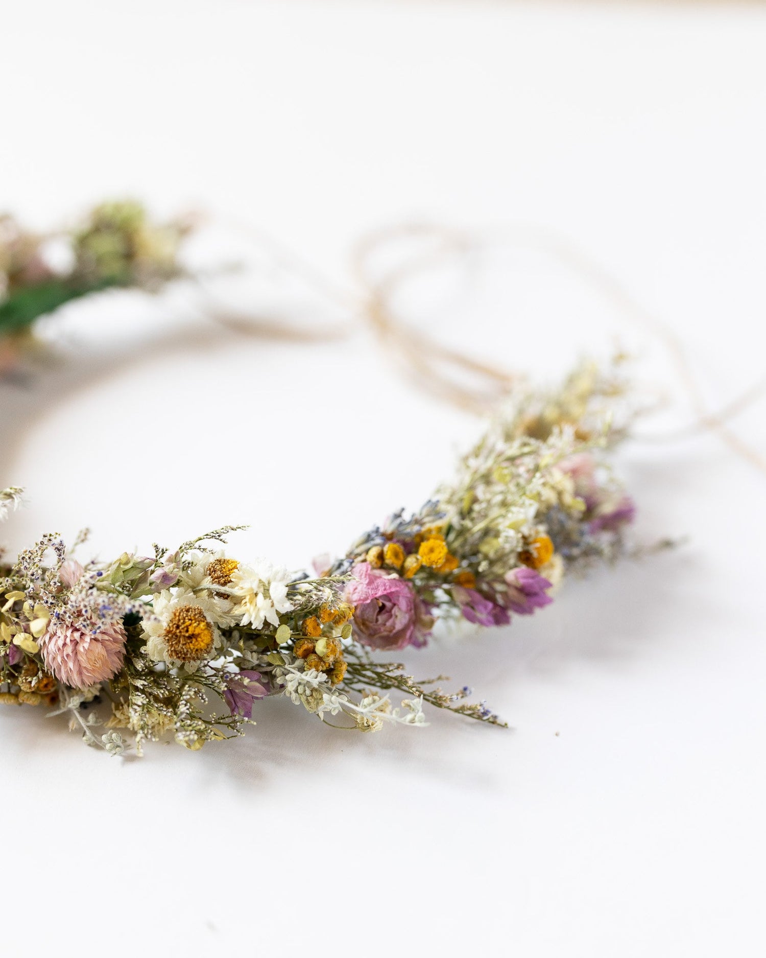 Flower Crown Ranunnculus & Lavender Dried / Dry Flower Wedding, Rustic Boho Brides, Bridesmaid bouquet, Wildflowers Dried bouquet