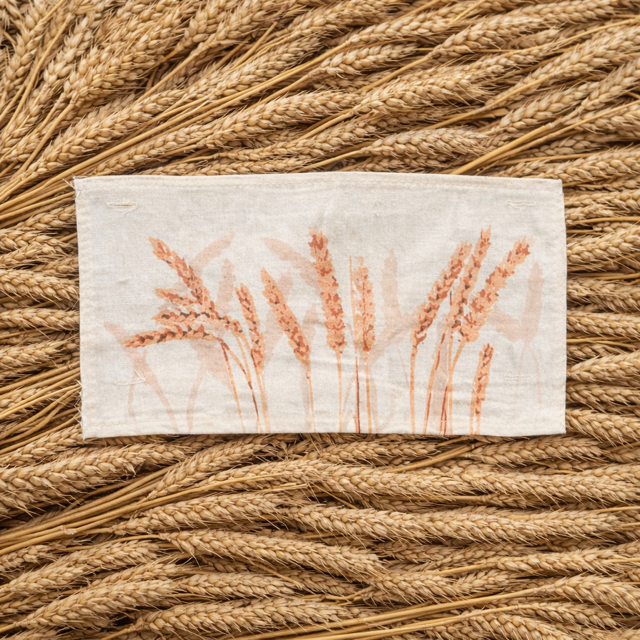 PANEL ONLY: RECTANGLE Harvest Field ,Country Farm, Autumn, Fall; Wheat Grain, WHEAT FIELD