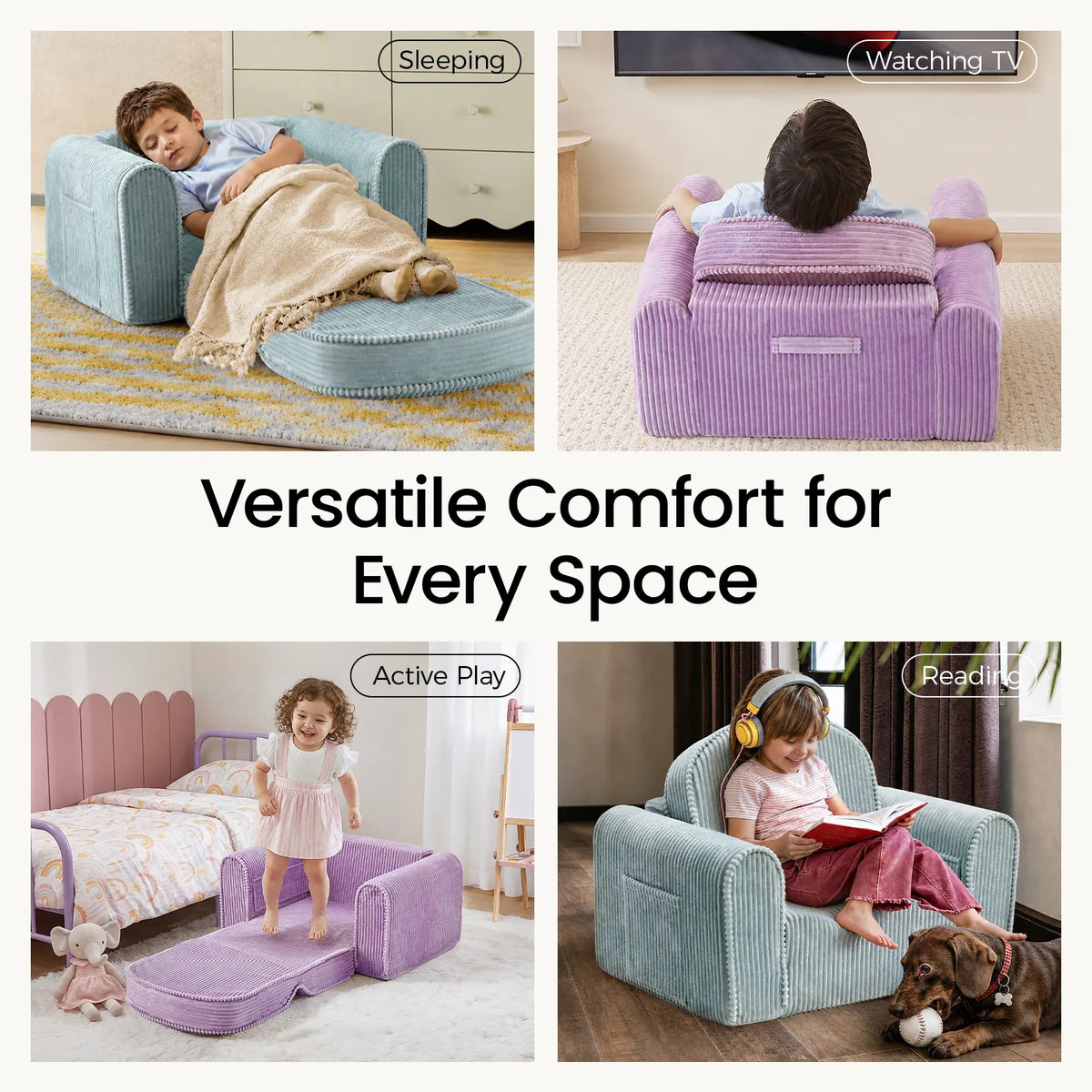 Tiny Land® GentleSnug Corduroy Kid Chair by Tiny Land INC, product image 4