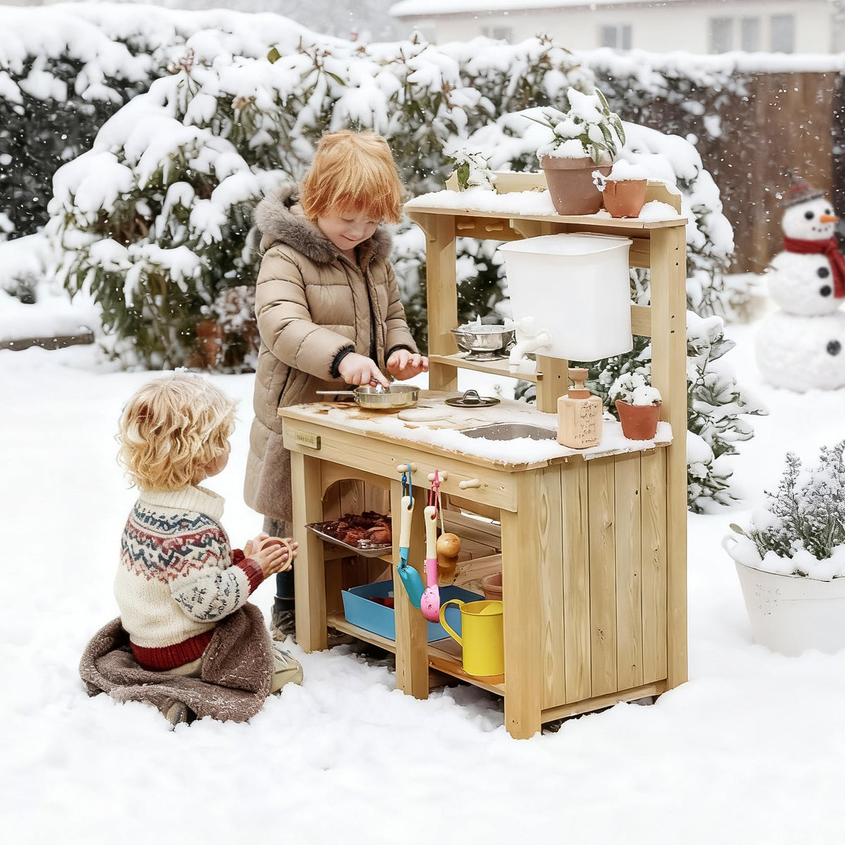 Tiny Land® Mud Kitchen - DuoPlay Outdoor Play Kitchen for Kids by Tiny Land INC, product image 15