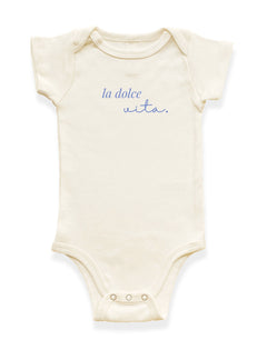 La Dolce Vita Organic Cotton Baby Bodysuit by Tenth & Pine