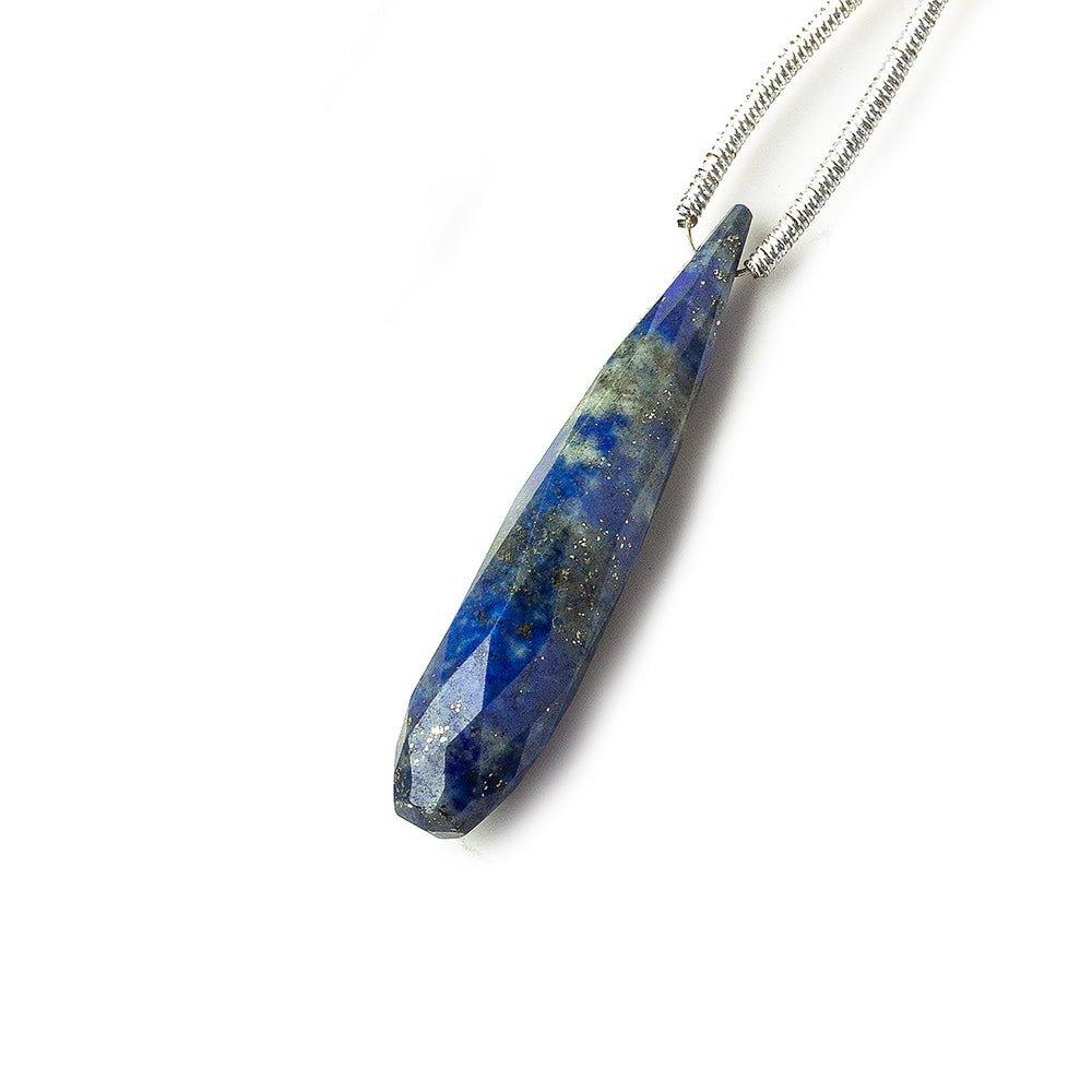 Lapis Lazuli faceted teardrop focal bead 1 piece