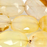 Lemonade Chalcedony Beads Faceted 11-12mm Ovals
