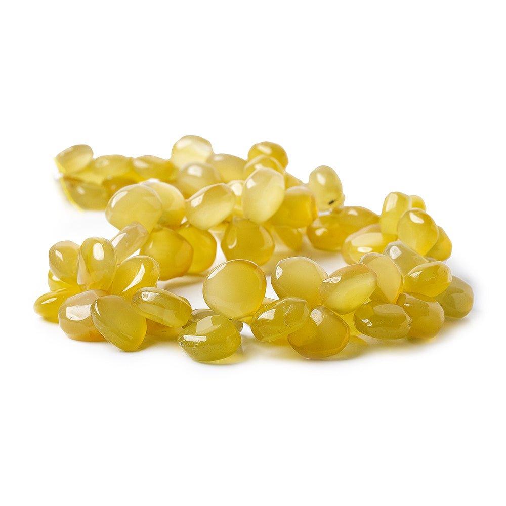 Lemonade Chalcedony Beads Plain 12mm Hearts