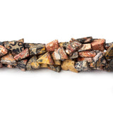 Leopardskin Jasper Plain Triangle Beads