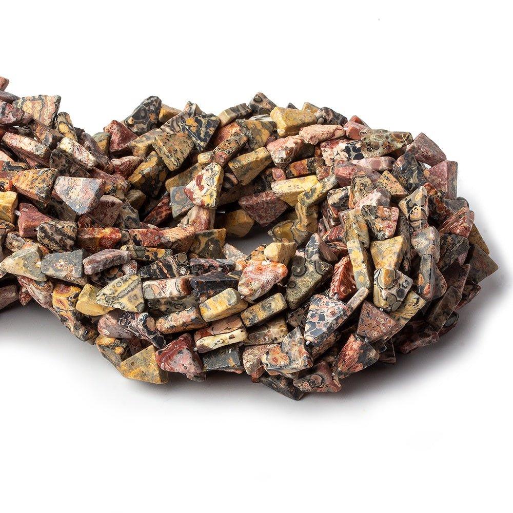 Leopardskin Jasper Plain Triangle Beads