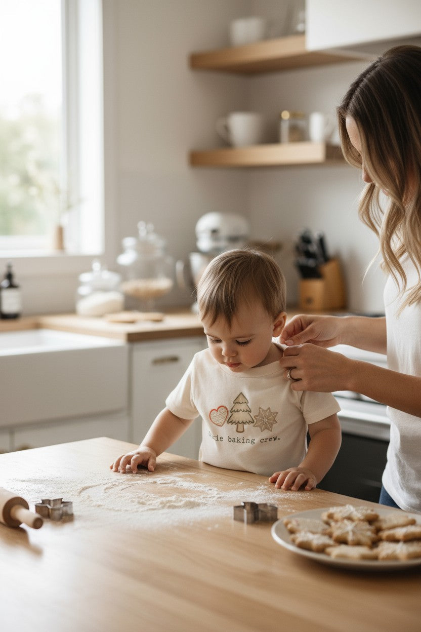 Cookie Baking Crew Organic Kids T-Shirt by Tenth & Pine, product image 3