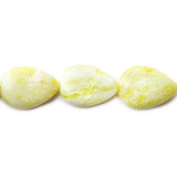 Lime Jade Plain Pear Beads, 14 inch 16pcs/strand