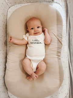 Little Brother Organic Cotton Short Sleeve Baby Bodysuit by Tenth & Pine, product image 3