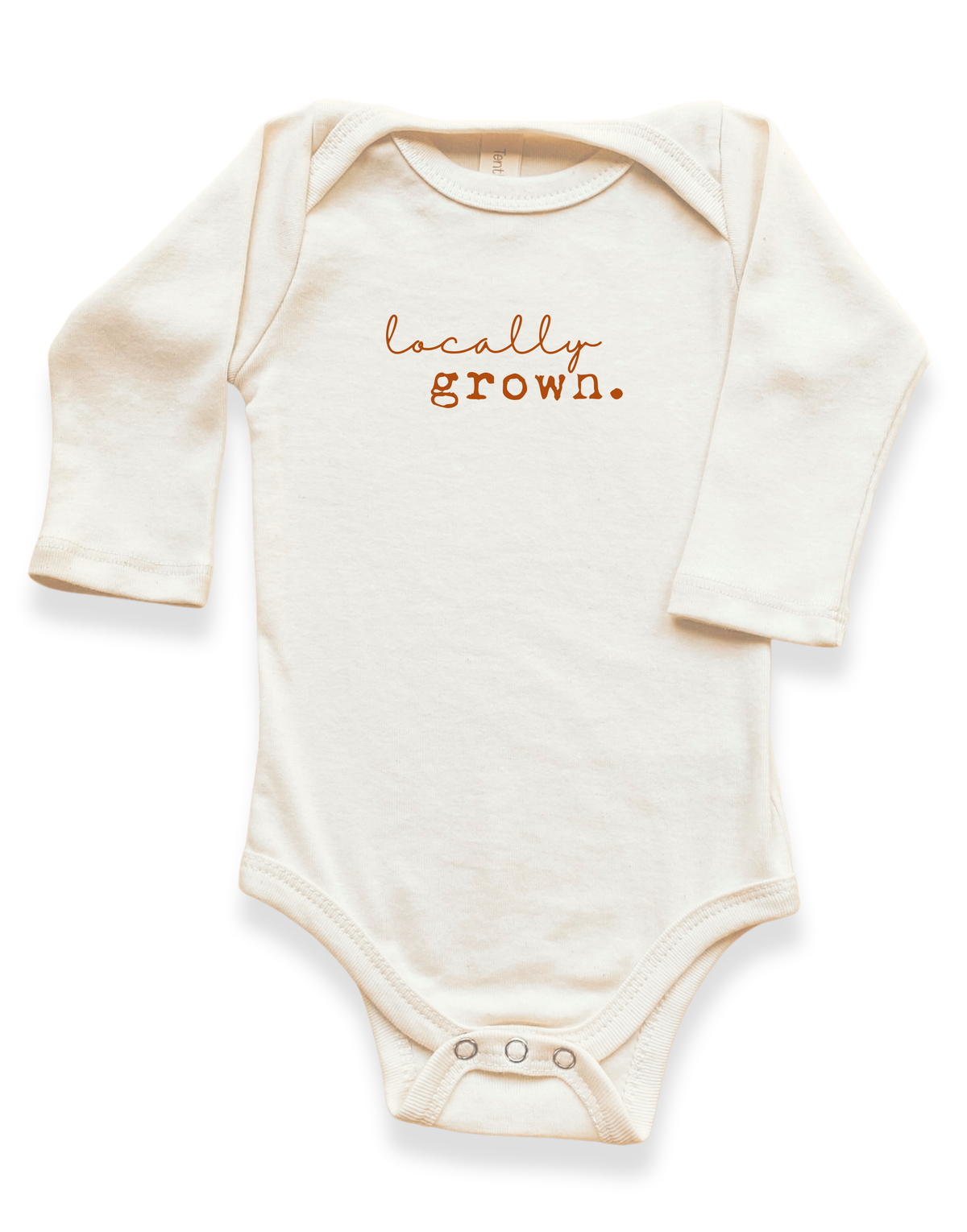 Locally Grown Organic Bodysuit Long Sleeve by Tenth & Pine