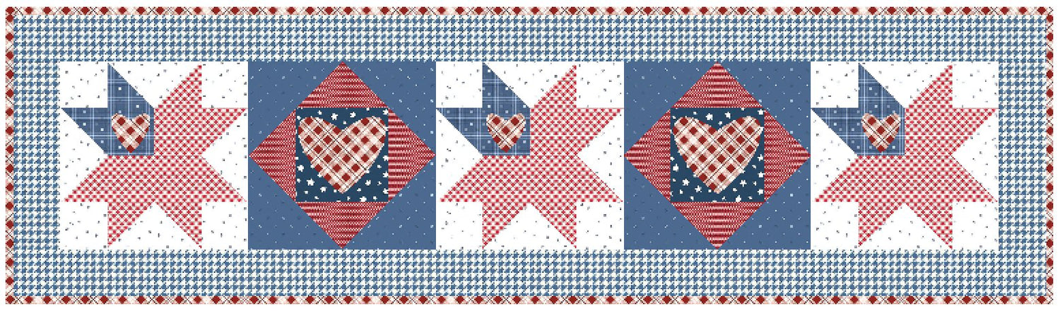 Love of Liberty Quilt Pattern - Paper Print Version, Mailed
