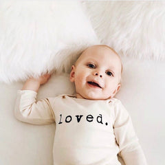 Loved. Organic Baby Bodysuit Long Sleeve by Tenth & Pine, product image 16