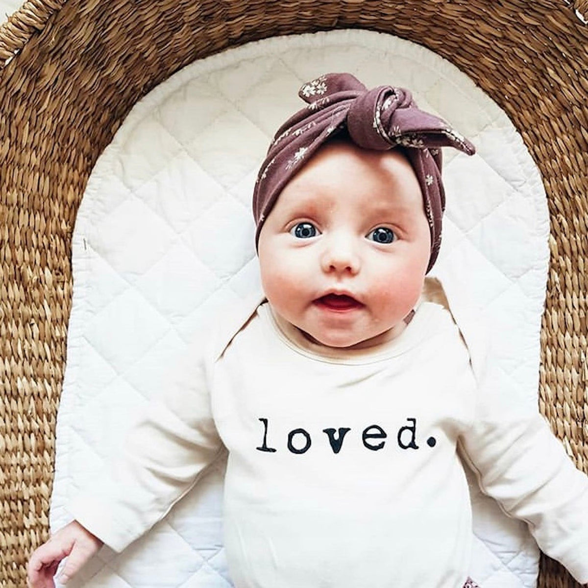 Loved. Organic Baby Bodysuit Long Sleeve by Tenth & Pine, product image 15