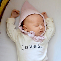 Loved. Organic Baby Bodysuit Long Sleeve by Tenth & Pine, product image 11