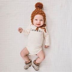 Loved. Organic Baby Bodysuit Long Sleeve by Tenth & Pine, product image 9