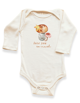 Love You So Mush Organic Bodysuit Long Sleeve by Tenth & Pine