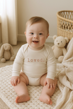 Loved Clay Organic Cotton Baby Bodysuit Long Sleeve by Tenth & Pine, product image 3