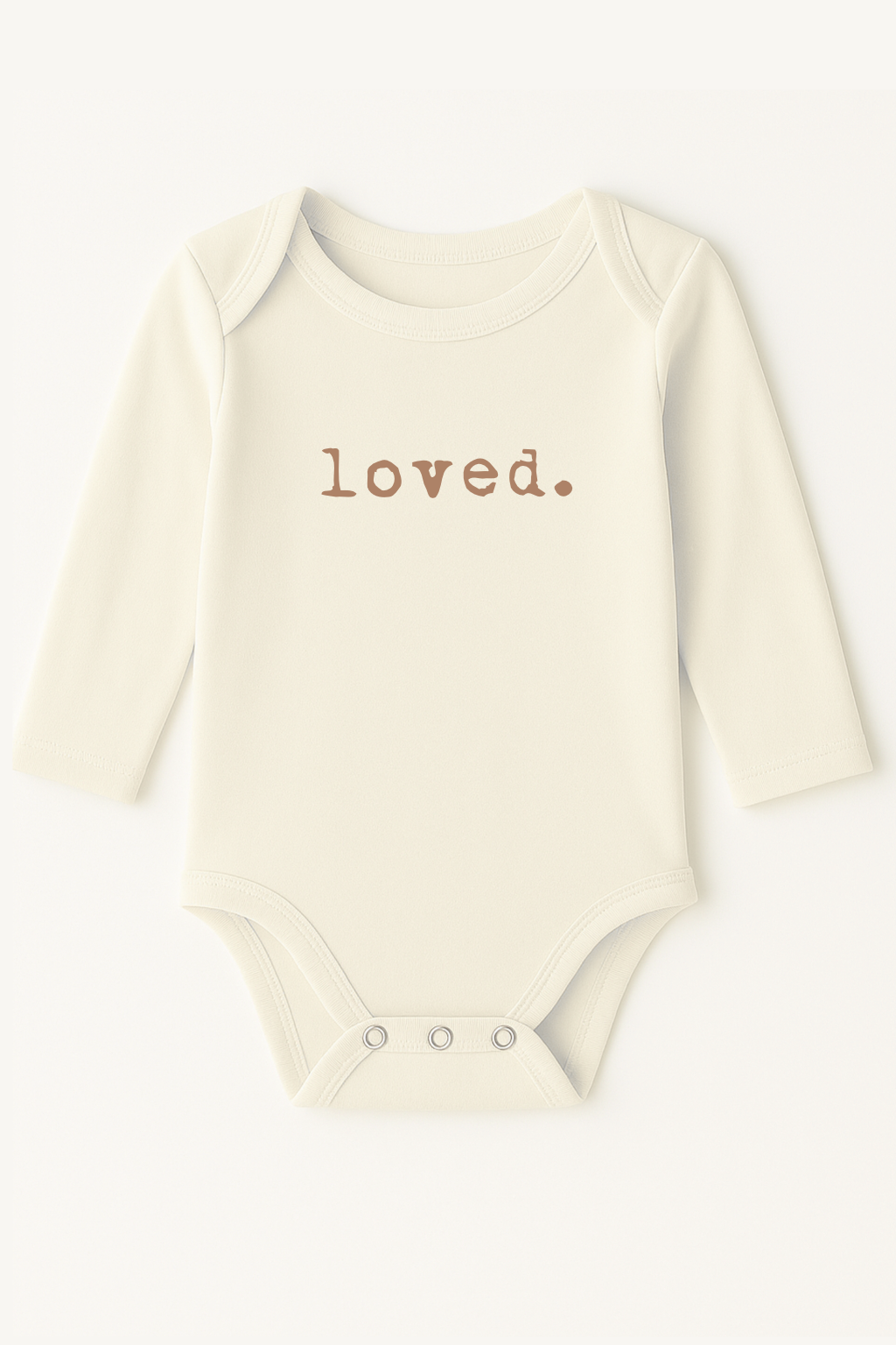 Loved Clay Organic Cotton Baby Bodysuit Long Sleeve by Tenth & Pine