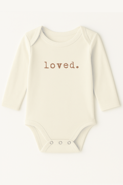 Loved Clay Organic Cotton Baby Bodysuit Long Sleeve by Tenth & Pine