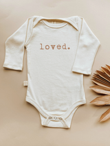 Loved Clay Organic Cotton Baby Bodysuit Long Sleeve by Tenth & Pine, product image 2