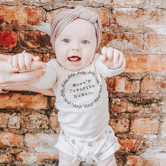 Mama's Favorite Human Organic Bodysuit Long Sleeve by Tenth & Pine, product image 6