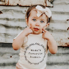 Mama's Favorite Human Organic Baby Bodysuit by Tenth & Pine, product image 3