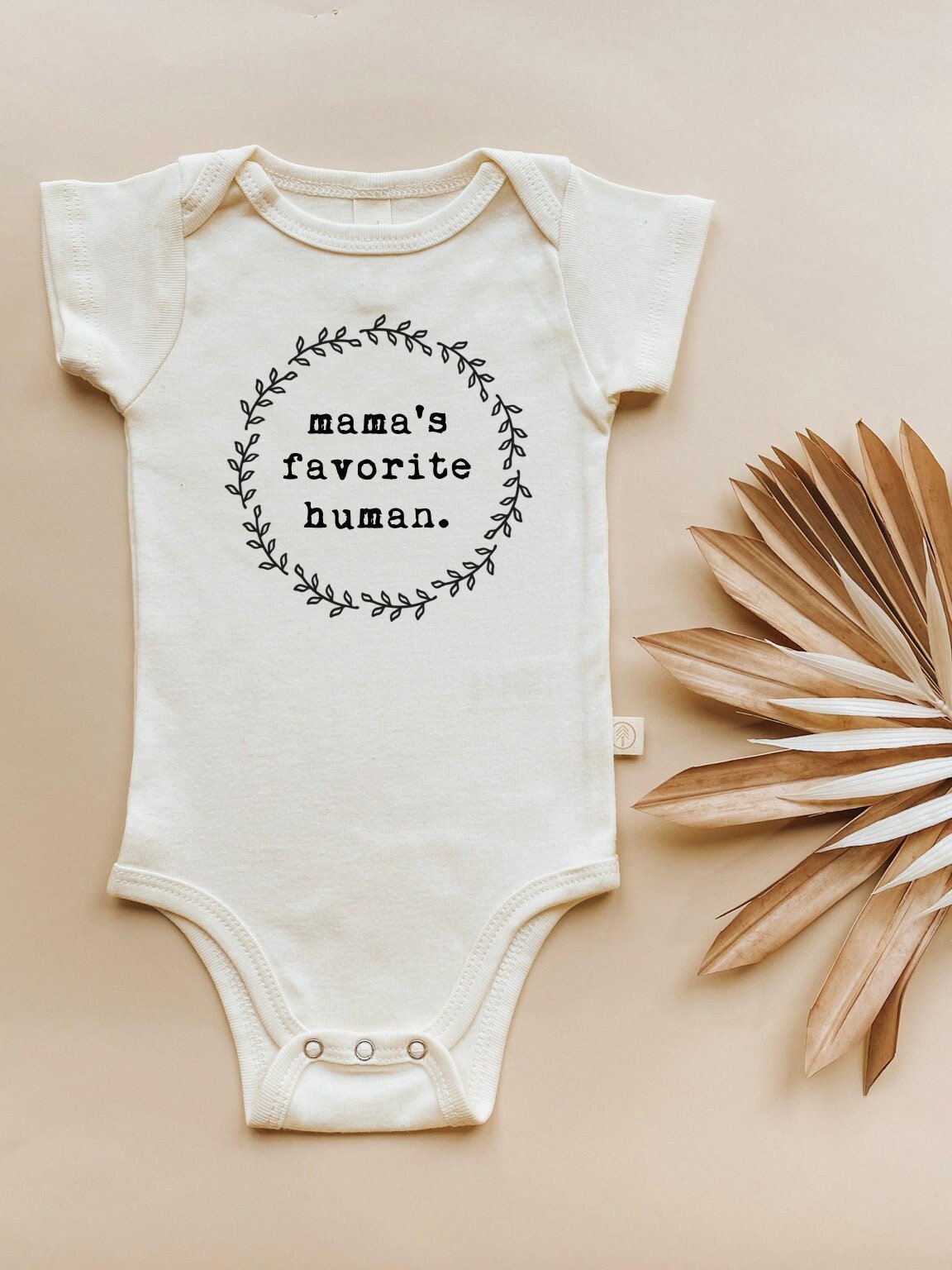 Mama's Favorite Human Organic Baby Bodysuit by Tenth & Pine, product image 2