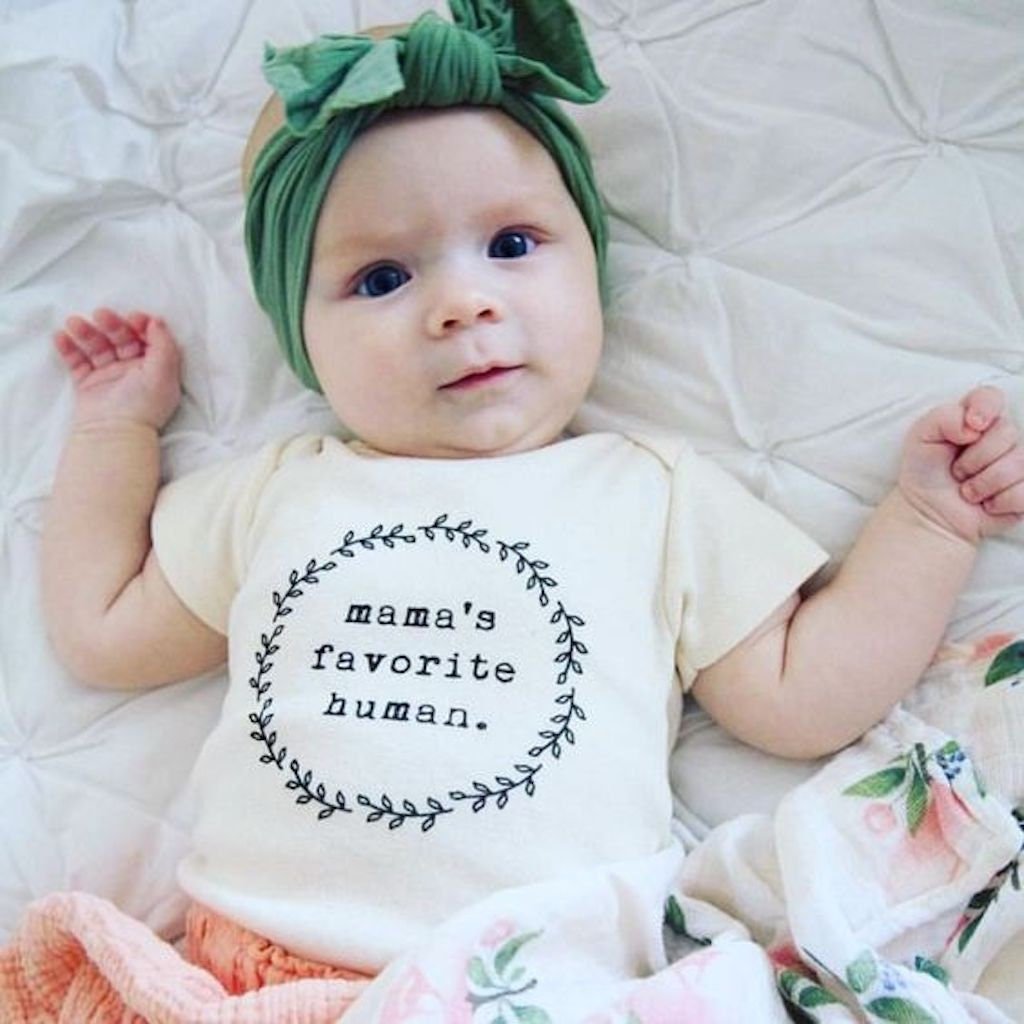 Mama's Favorite Human Organic Baby Bodysuit by Tenth & Pine, product image 8