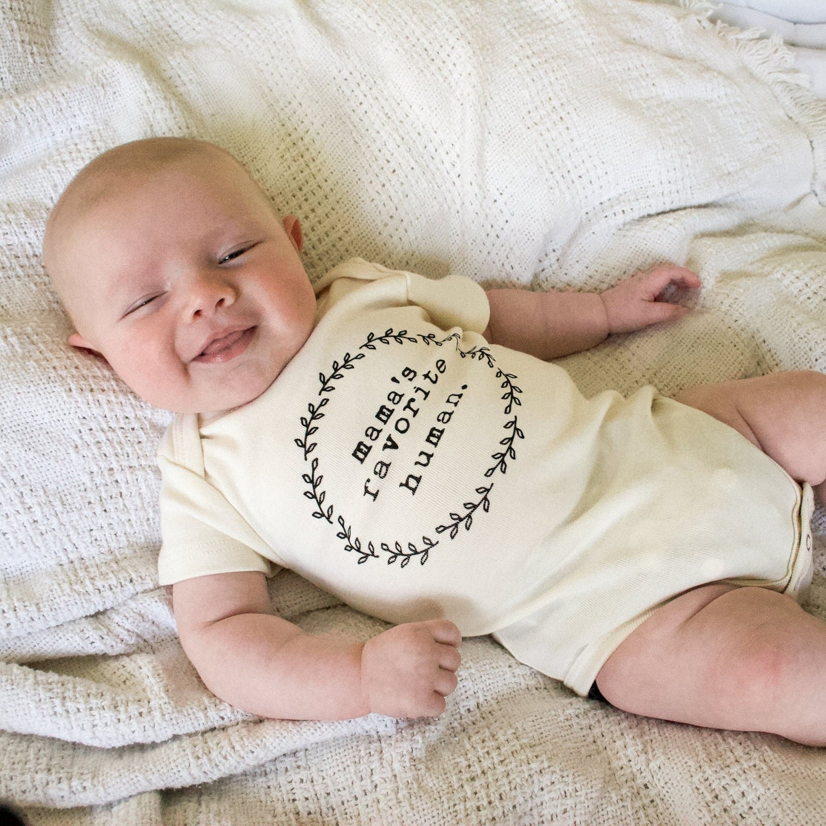 Mama's Favorite Human Organic Baby Bodysuit by Tenth & Pine, product image 4