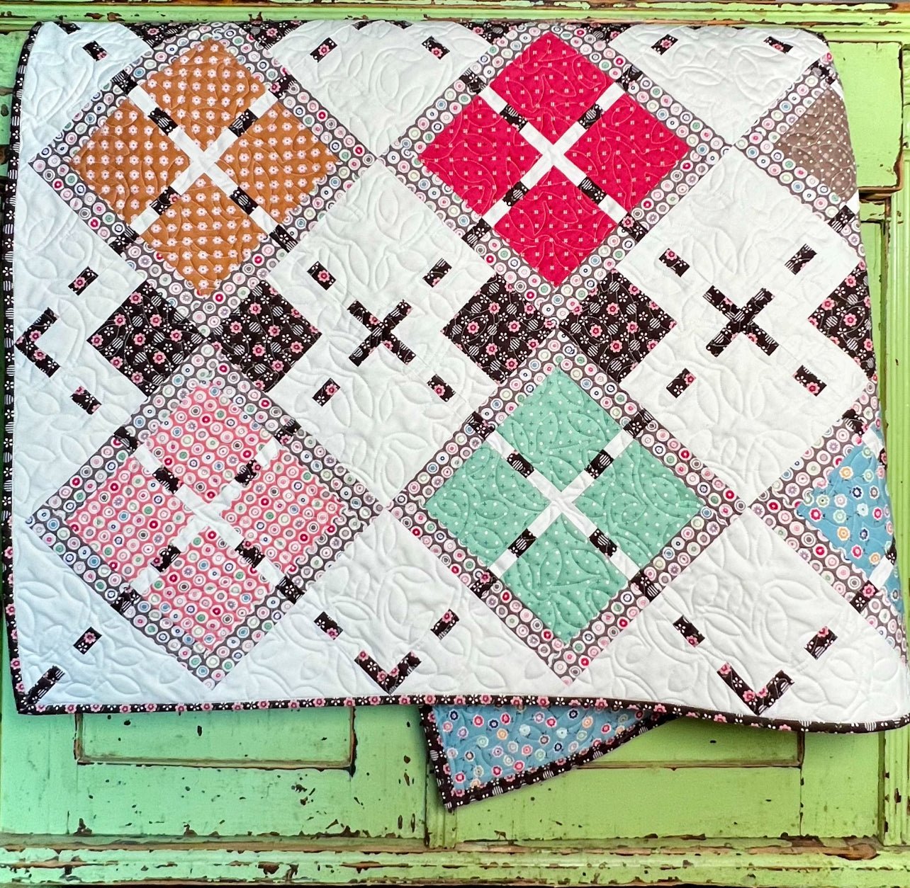 Match Play Argyle Golf Quilt Pattern - Paper Print Version