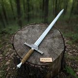 Handmade Iron Oath Medieval Longsword With Carbon Steel Blade | JW SteelCrafts