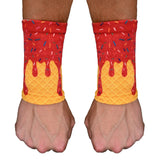 Red Ice Cream Wrist Support Sleeves